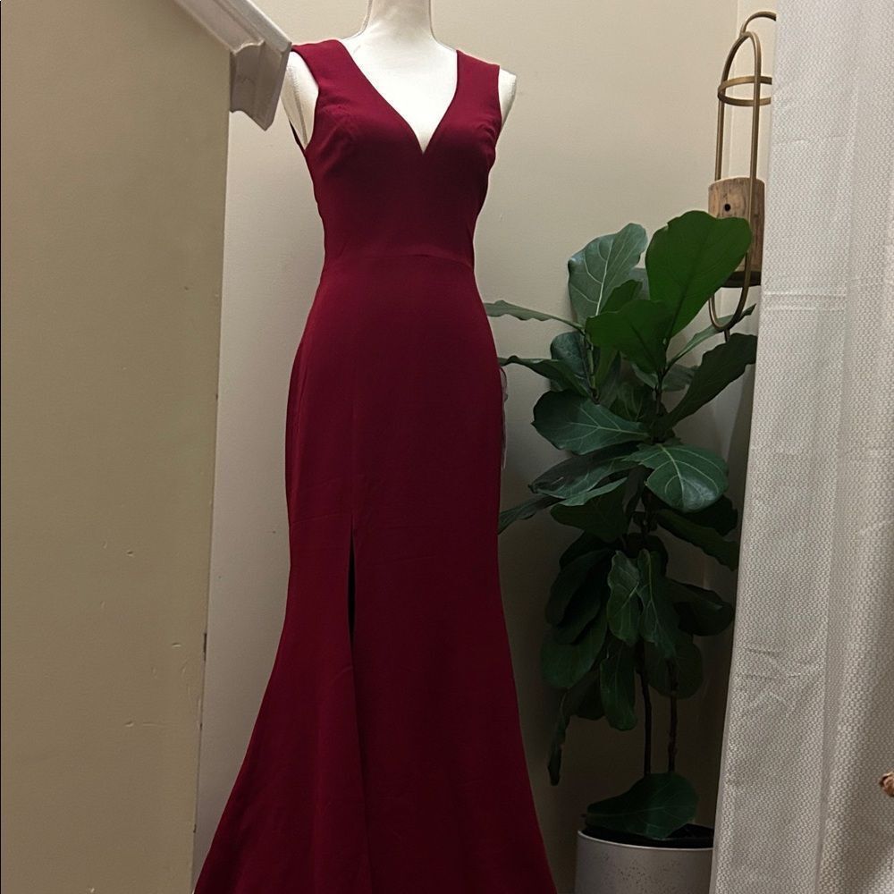 NEW Dress the Population Sandra Gown Dress in red - Size S